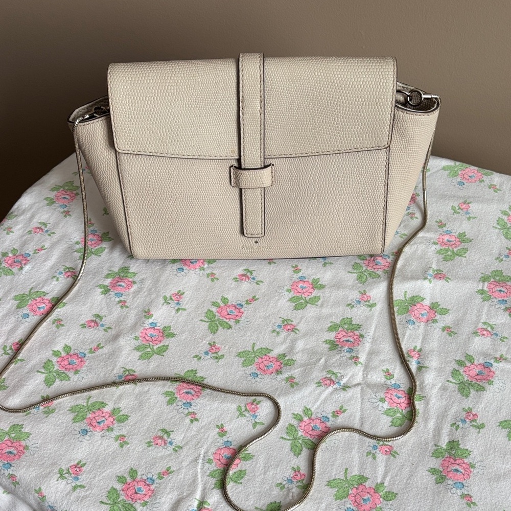 Kate Spade Cream riverside street emmie bag